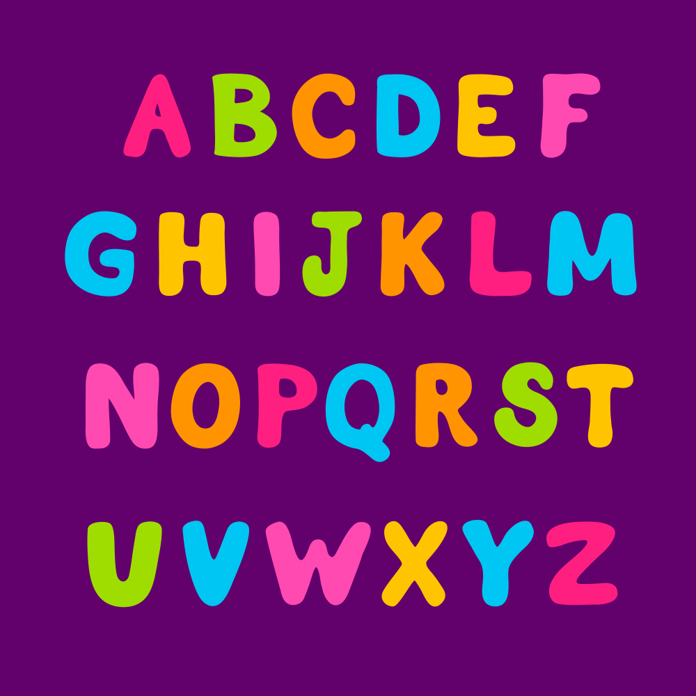 Buy english alphabets Alphabets and numbers wall sticker paper poster ...