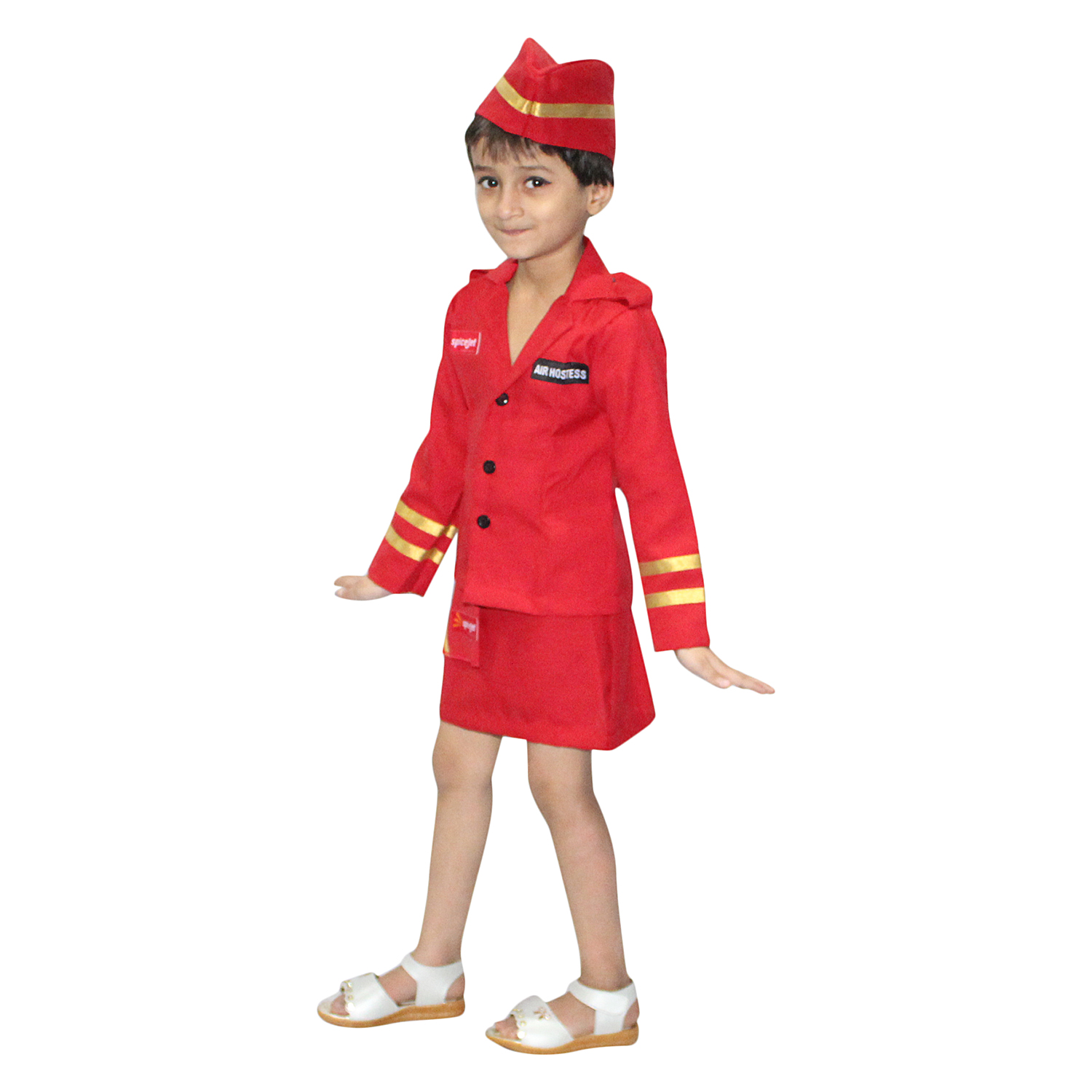 Buy Kaku Fancy Dresses Air Hostress,Our Helper Costume For Kids School ...