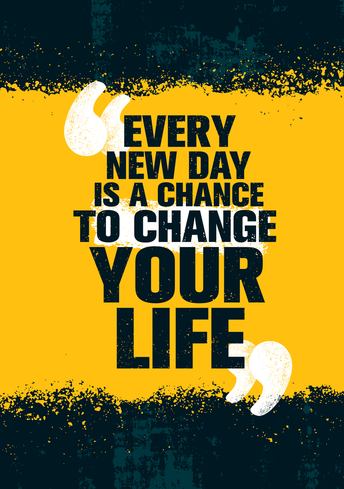 Buy every new day is a chance Wall sticker paper poster |Sticker Paper ...