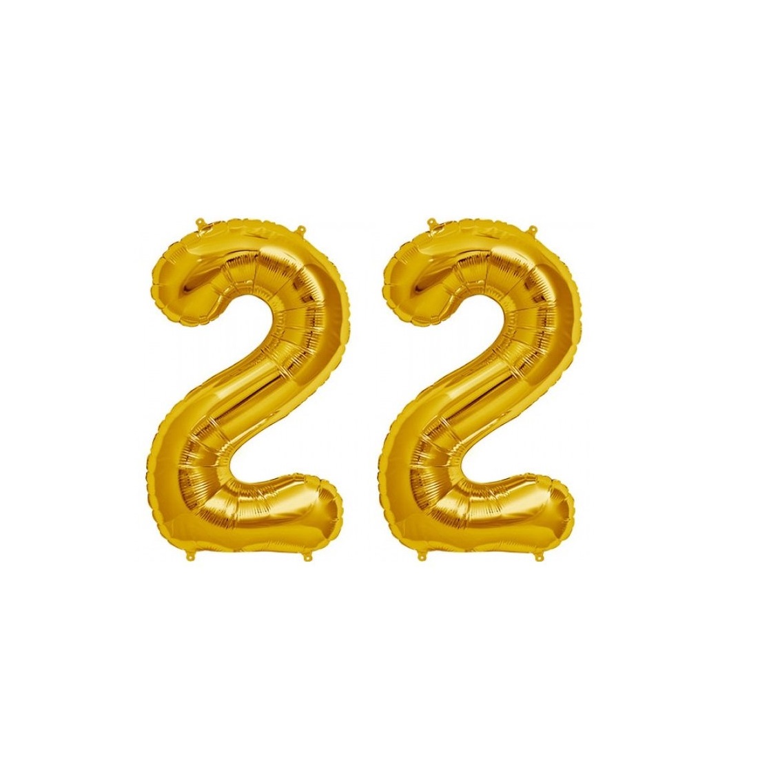 Buy Utkarsh Solid Golden Color 2 Digit Number (22) 3d Foil Balloon for ...