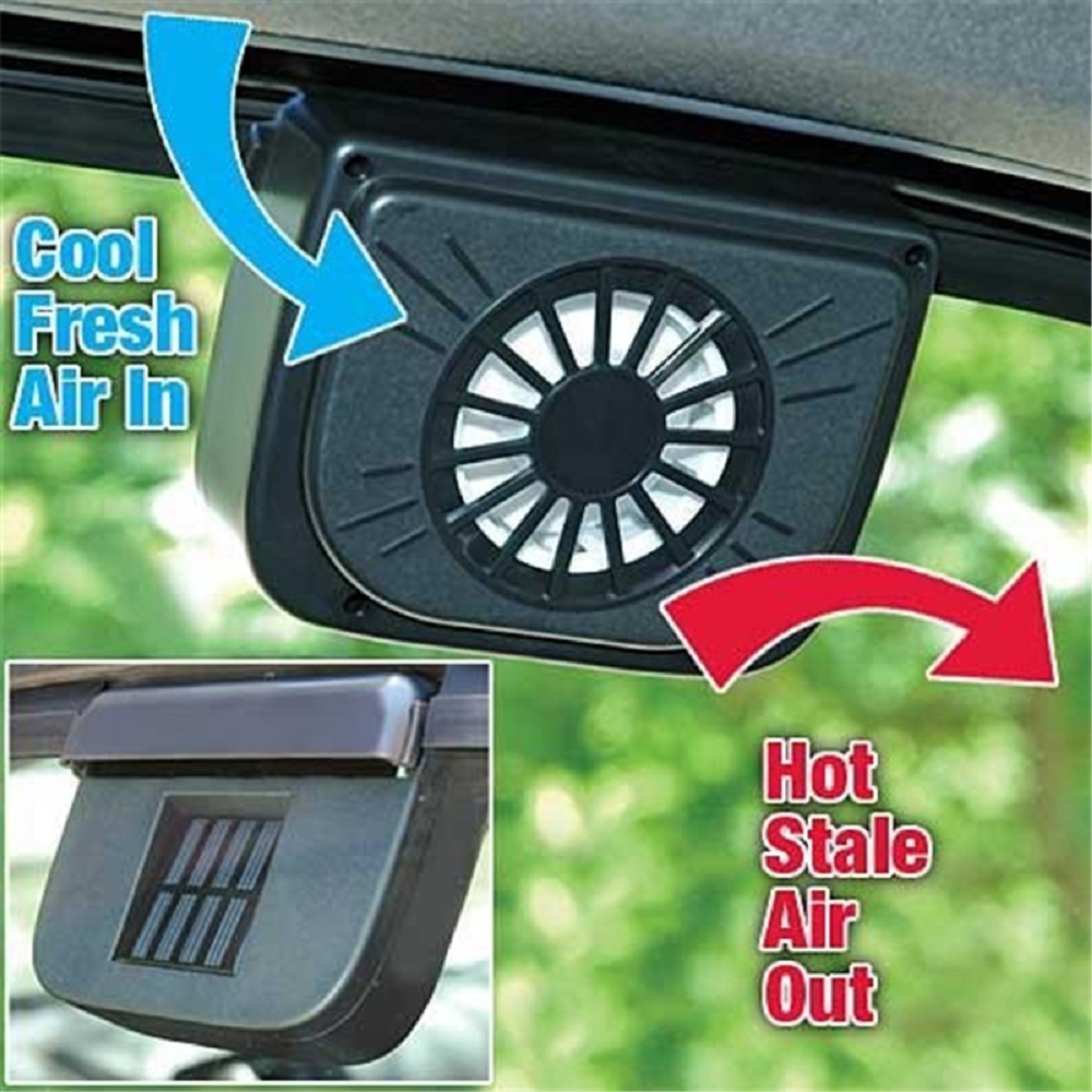 Buy Solar Powered Car Auto Air Vent Cool Fan Cooler Ventilation System