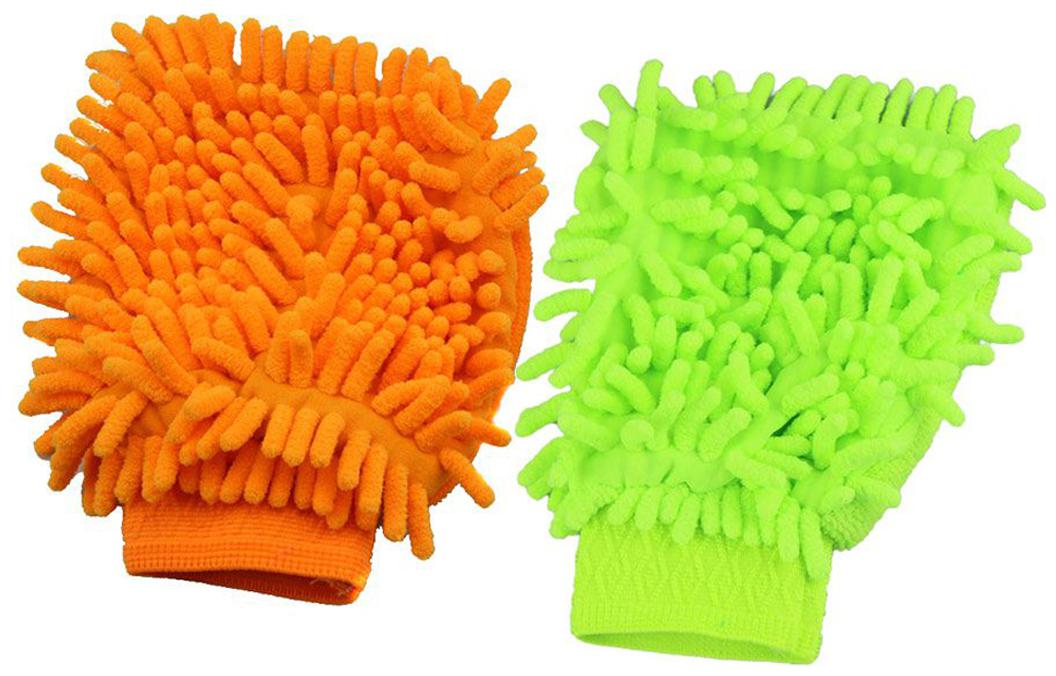 Buy Multicolor Microfiber Hand Glove Duster - Set Of 2 Assorted colour ...