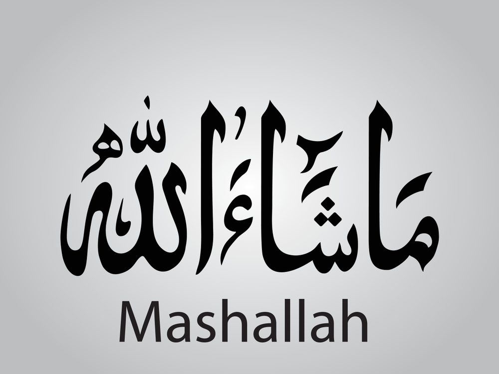 Buy Masha'Allah, Ma shaa Allah islamic poster Sticker Paper Poster