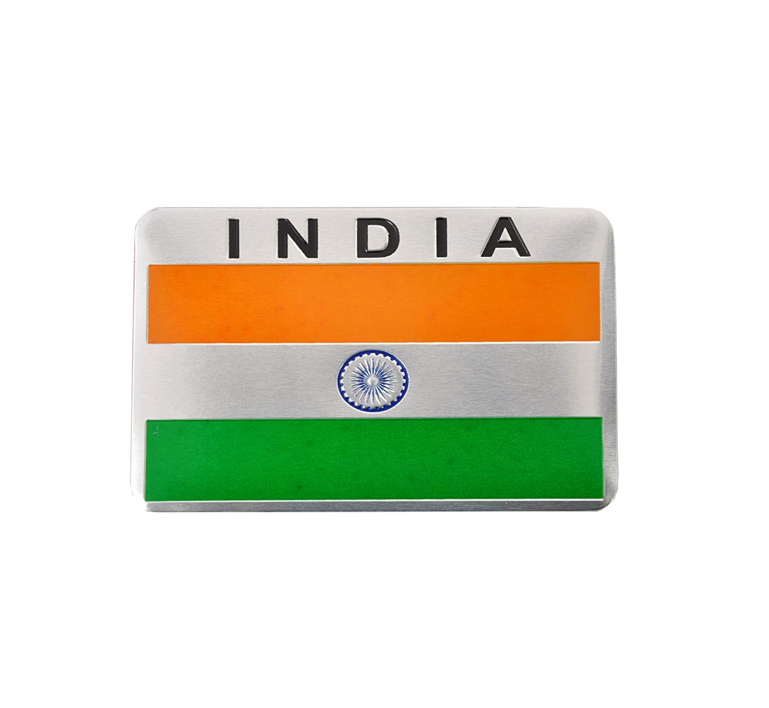 Buy DY India Flag 3D Car Bike Door Laptop Aluminum Sticker Badge Emblem ...
