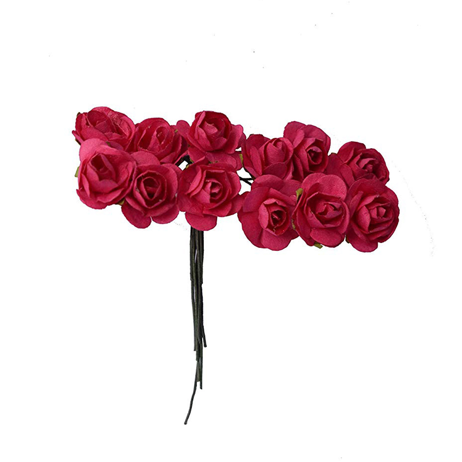 Buy Maahal Pack Of 24Pcs, Red Rose Flower Hair Juda Pin Hair ...