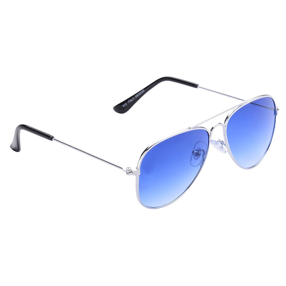 Buy Adam Jones Blue Aviator UV Protected Unisex Sunglasses With Free