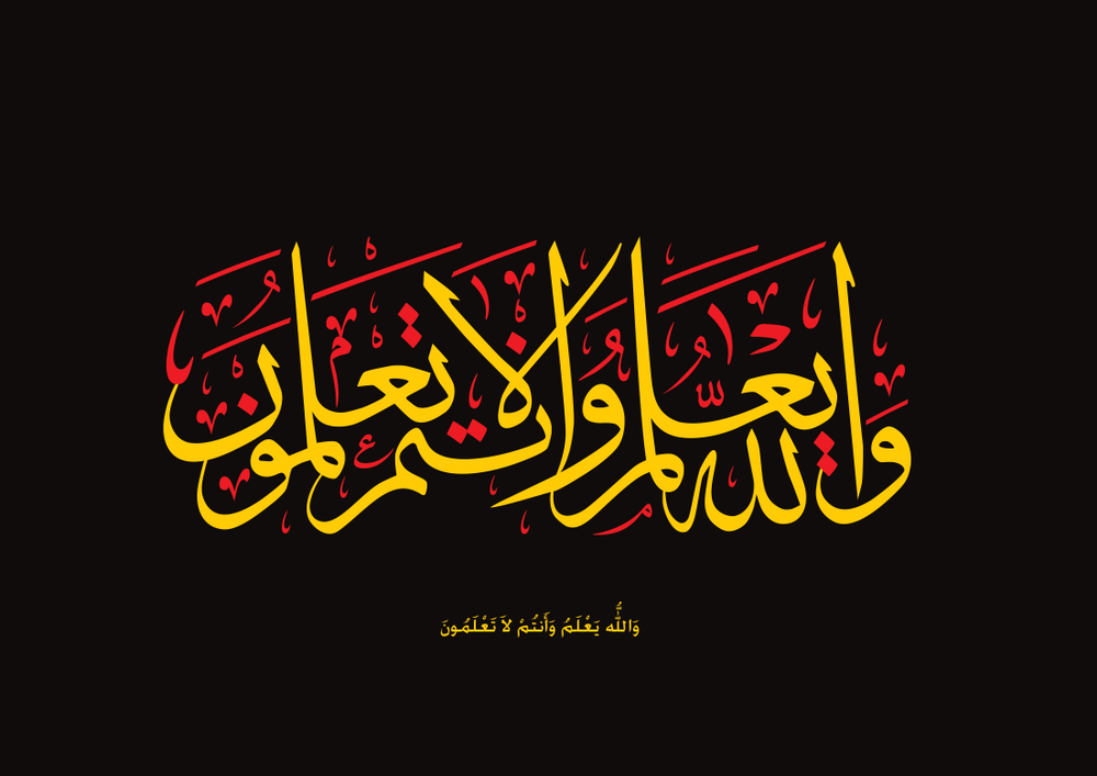 Buy Allah knows, and you do not |islamic poster| |Sticker Paper Poster ...