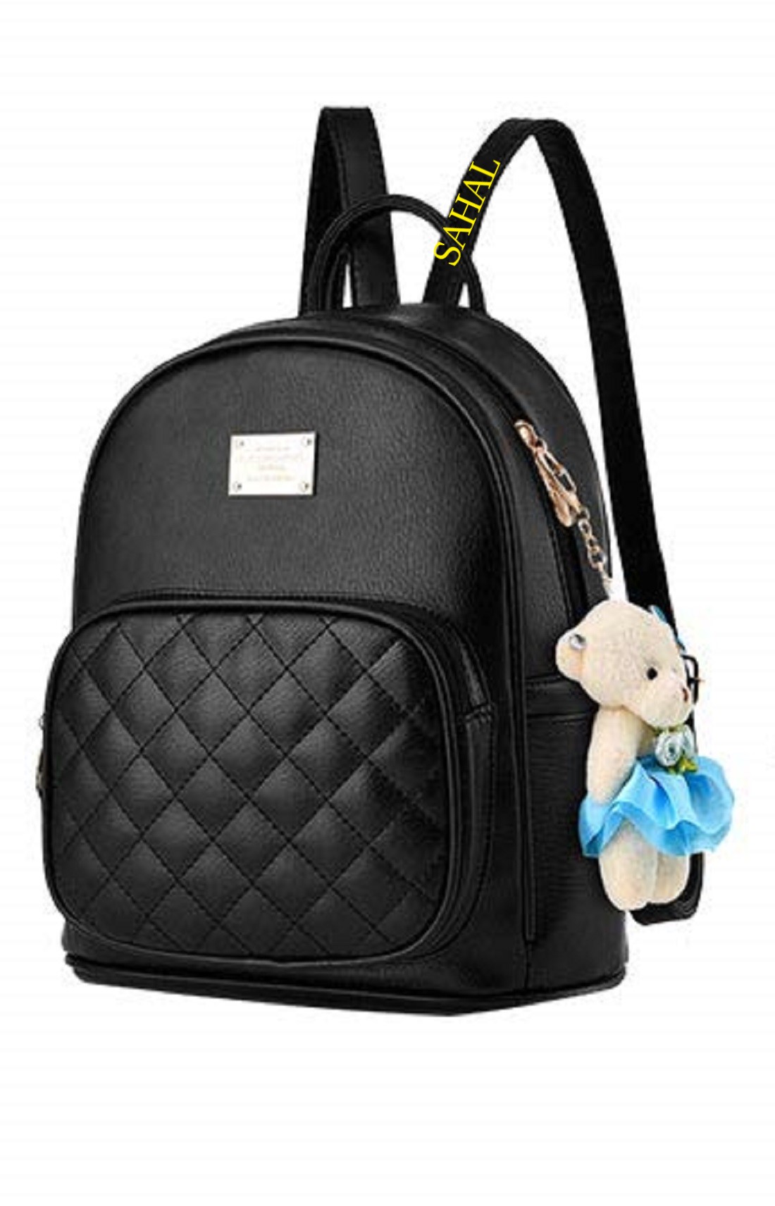 PU Leather Backpack School Bag Student Backpack Women Travel bag 10 L Backpack