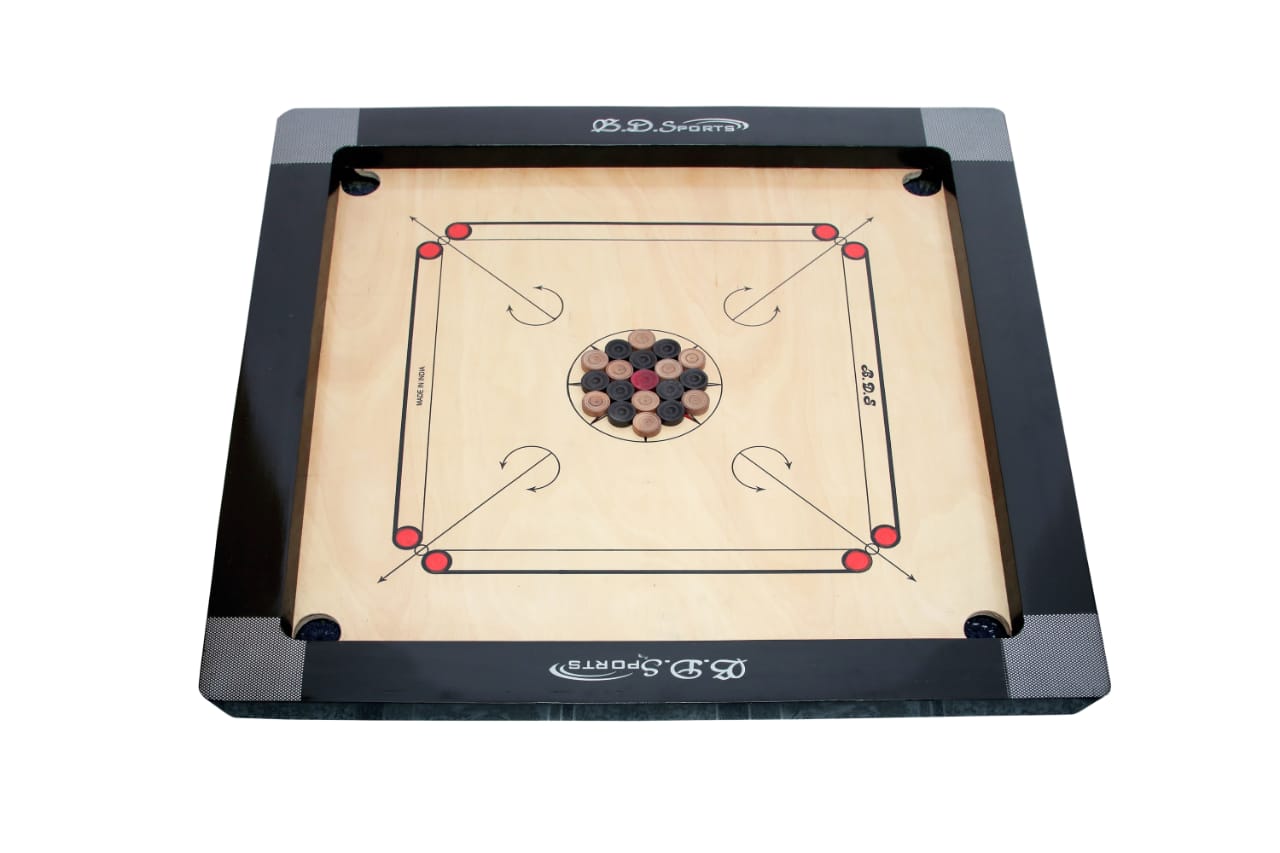 Buy Large Size Wooden Round Pocket Imported Carrom Board 34 inches (1