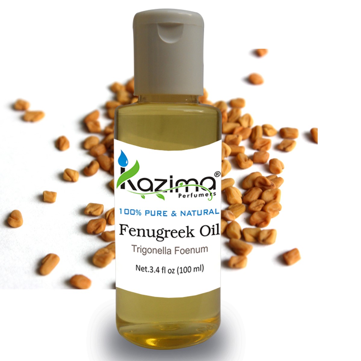 Buy KAZIMA Fenugreek Cold Pressed Carrier Oil (100ML) 100% Pure Natural ...