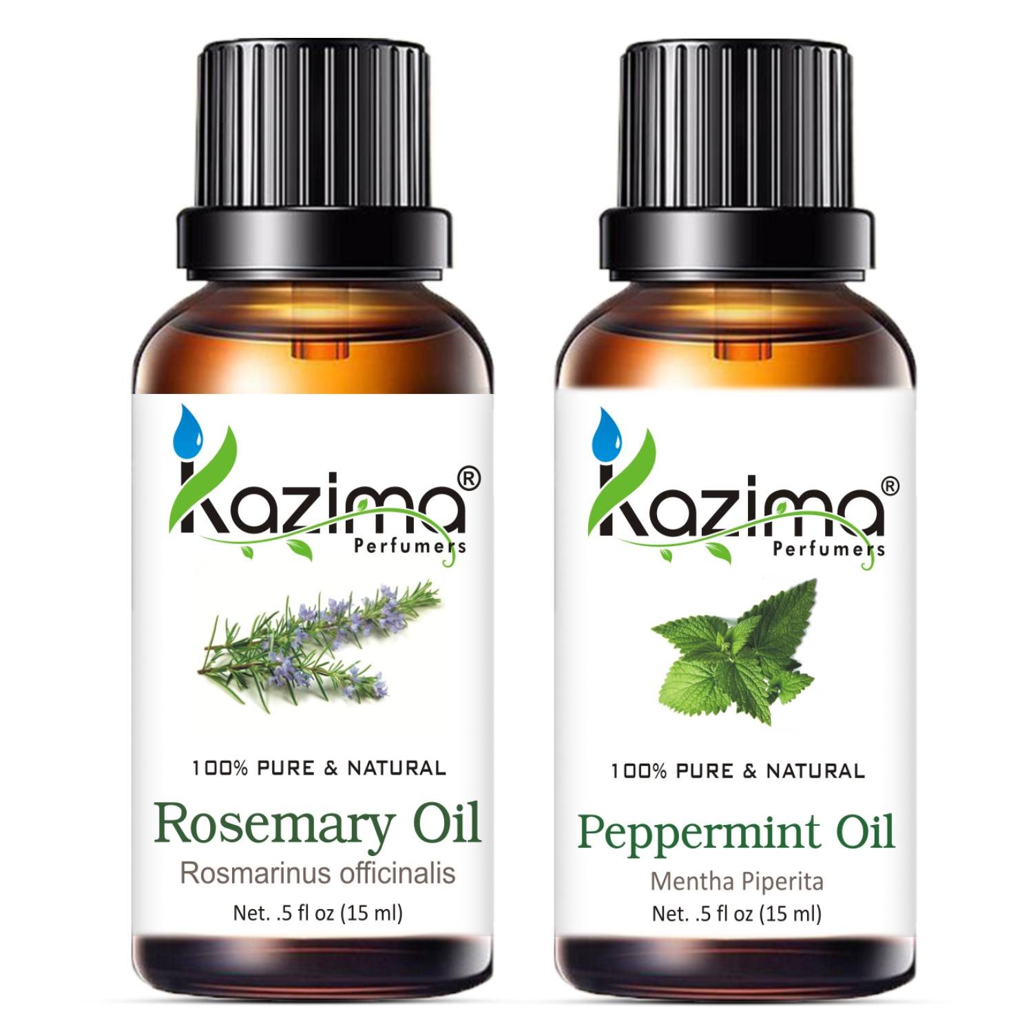 Buy KAZIMA Combo of Rosemary Oil and Peppermint Oil For Hair Growth ...