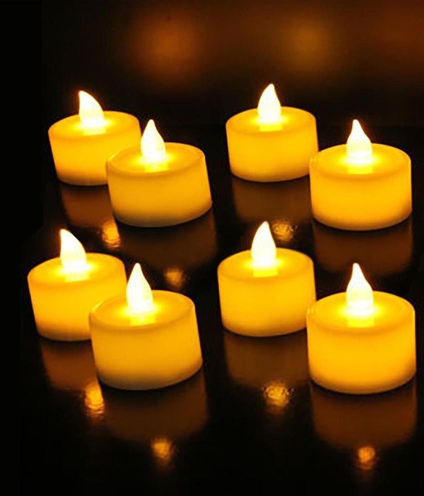 Buy Churo's Diwali Festival T-light LED Diya Candle Set of 6 For Diwali ...