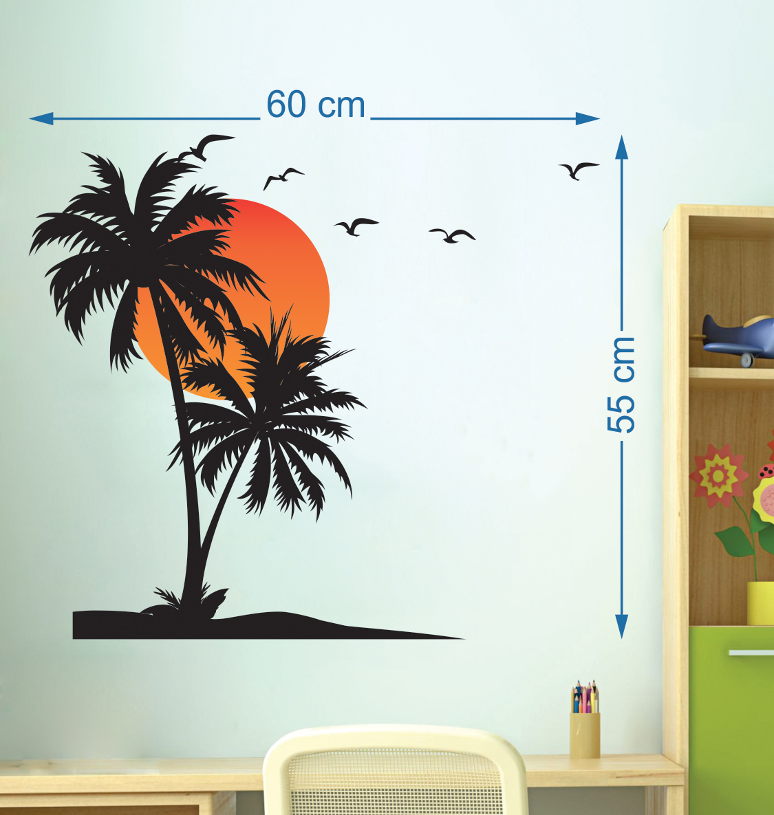Buy Combo of 4 Eja Art Multicolor Vinyl Wall Sticker Online @ ₹499 from ...