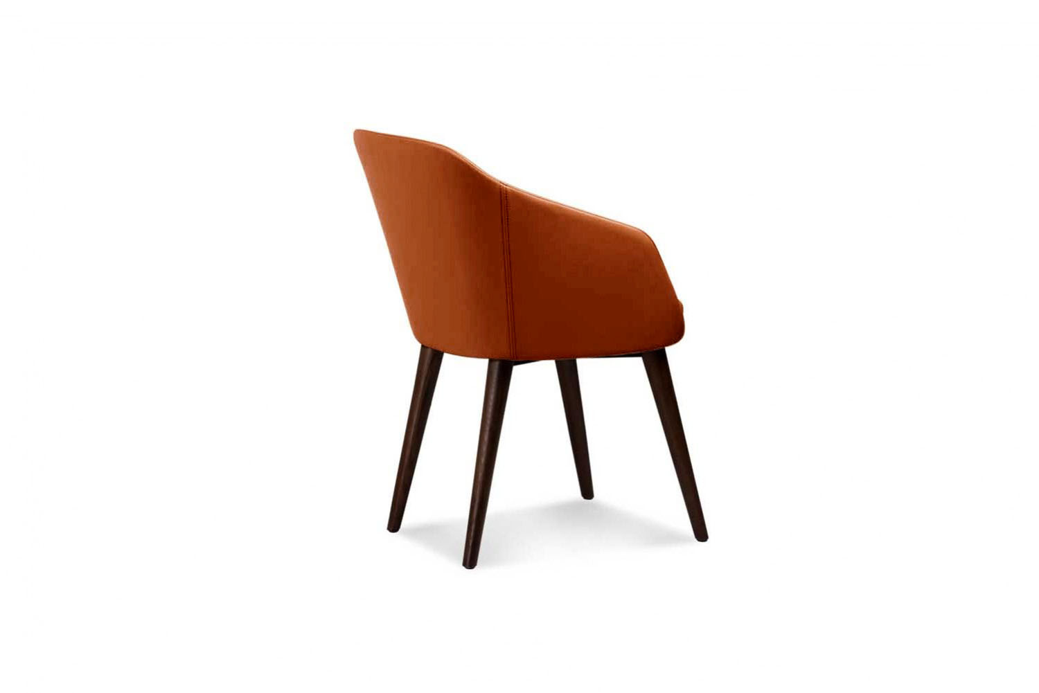 Buy Shearling Annette Upholstered Arm Chair in Wood Brown Colour Online