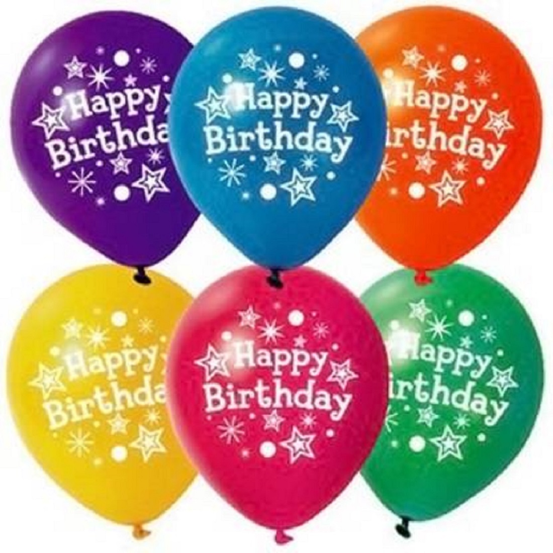 Buy GNGS Printed Happy Birthday Balloons (Pack of 100) Online ₹359