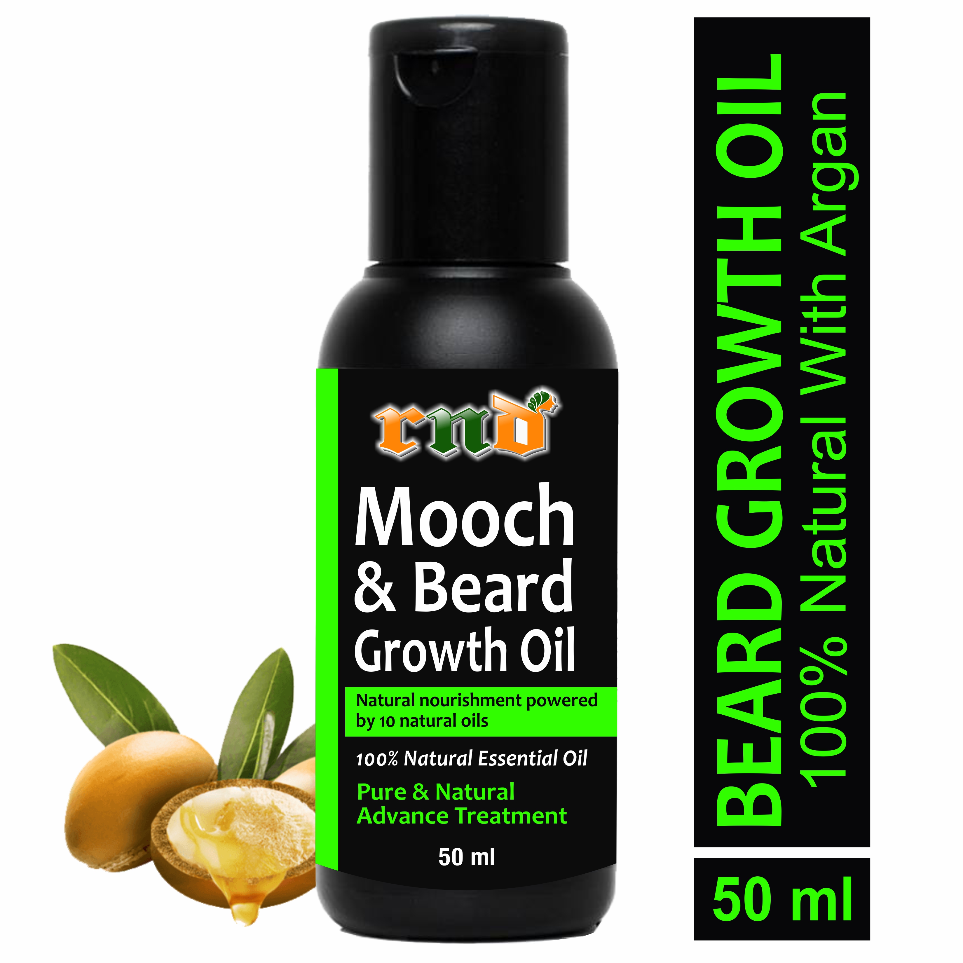 Buy Rnd Mooch And Beard Growth Oil Hair Oil 50 Ml Rnd Green Beard 50ml Online ₹199 From 3622