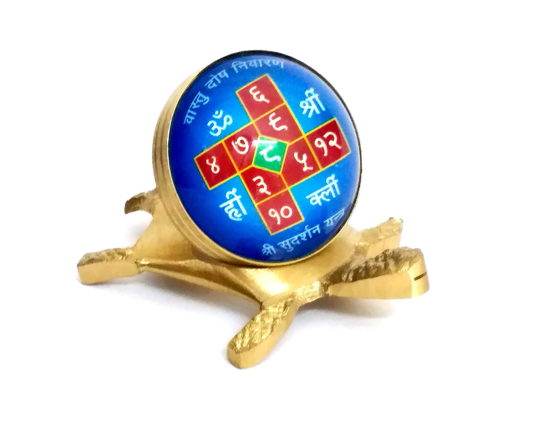 buy-vastu-dosh-nivaran-sudarshan-yantra-brass-tortoise-online-500