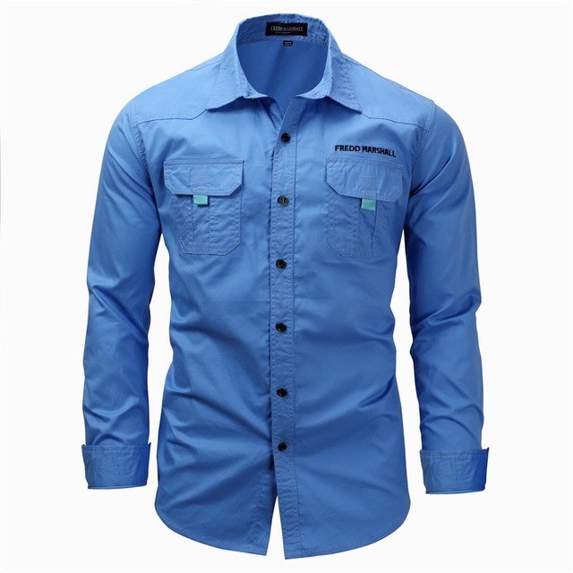 Buy M S White Double Pocket Shirt For Men Online ₹699 From Shopclues