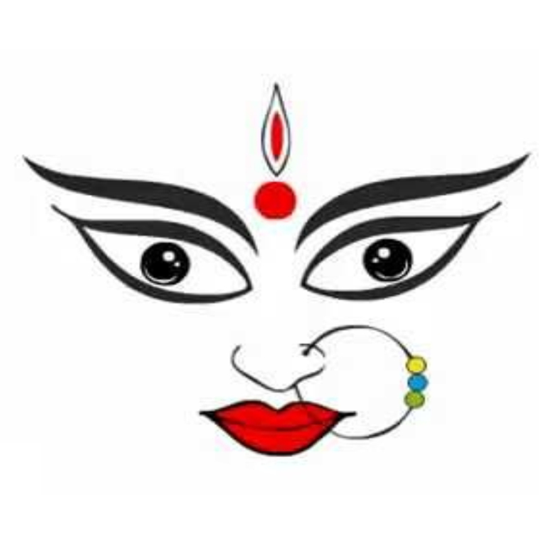 Buy Voorkoms Durga Mata Rani God Body Tattoo Size 11 Cm X 6 Cm V-174 ...