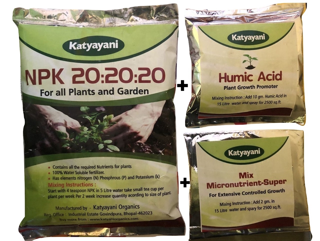 Buy Npk 20 20 20 Fertilizer For Plants With 2 Free Sample Mix