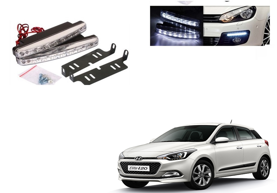 Buy Autoladders 8 Led Daytime Running Lights For Hyundai Elite I20