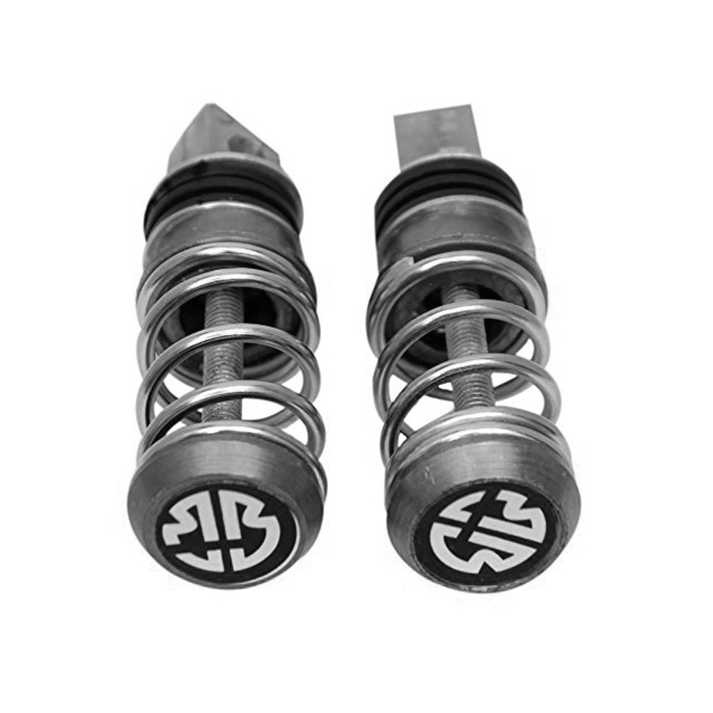 Buy Autoladders Black Spring Coil Style Bike Foot Pegs Foot Rest Ped