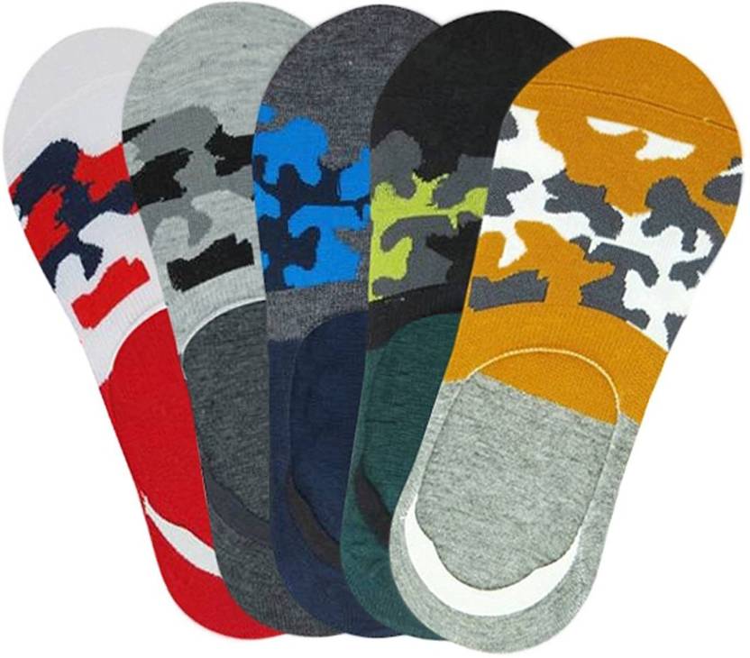 Men Women Printed Ankle Length Socks Pack Of 5 Cammey