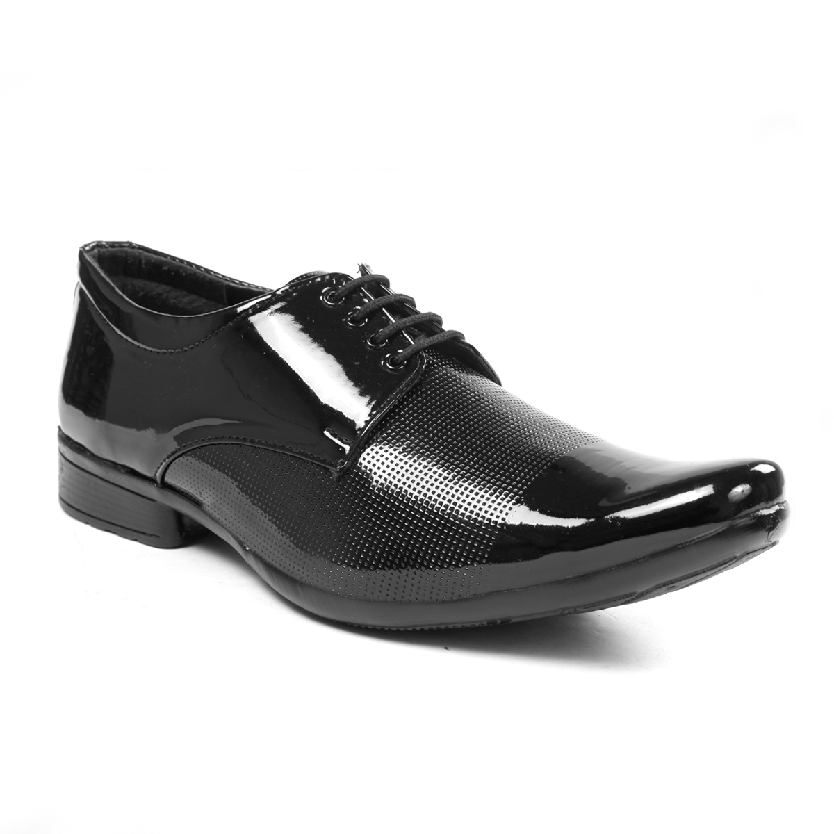 Buy Bucik Men's Black Synthetic Leather Derby Formal Shoes Online ...