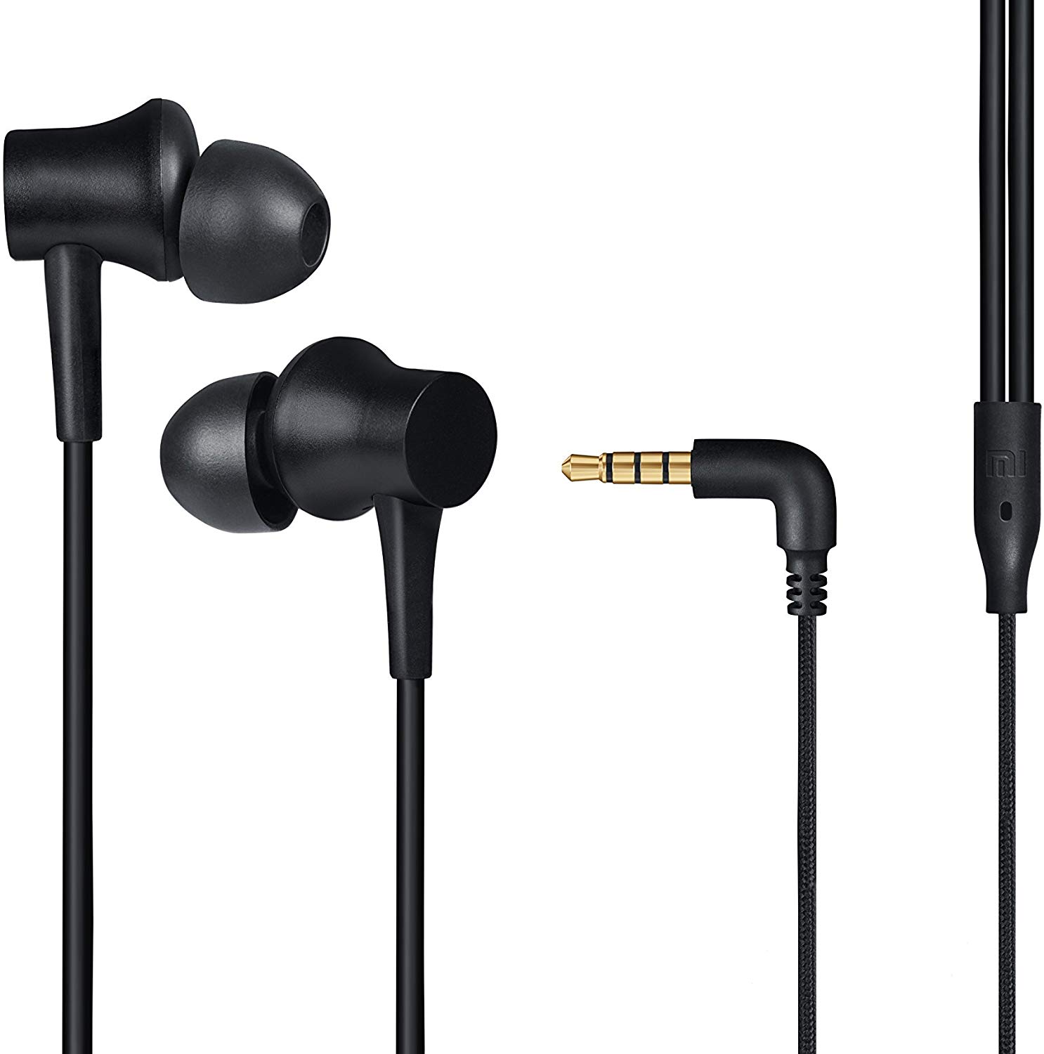 Buy Basic Wired Earphone With Mic Compatible For Redmi Black Online