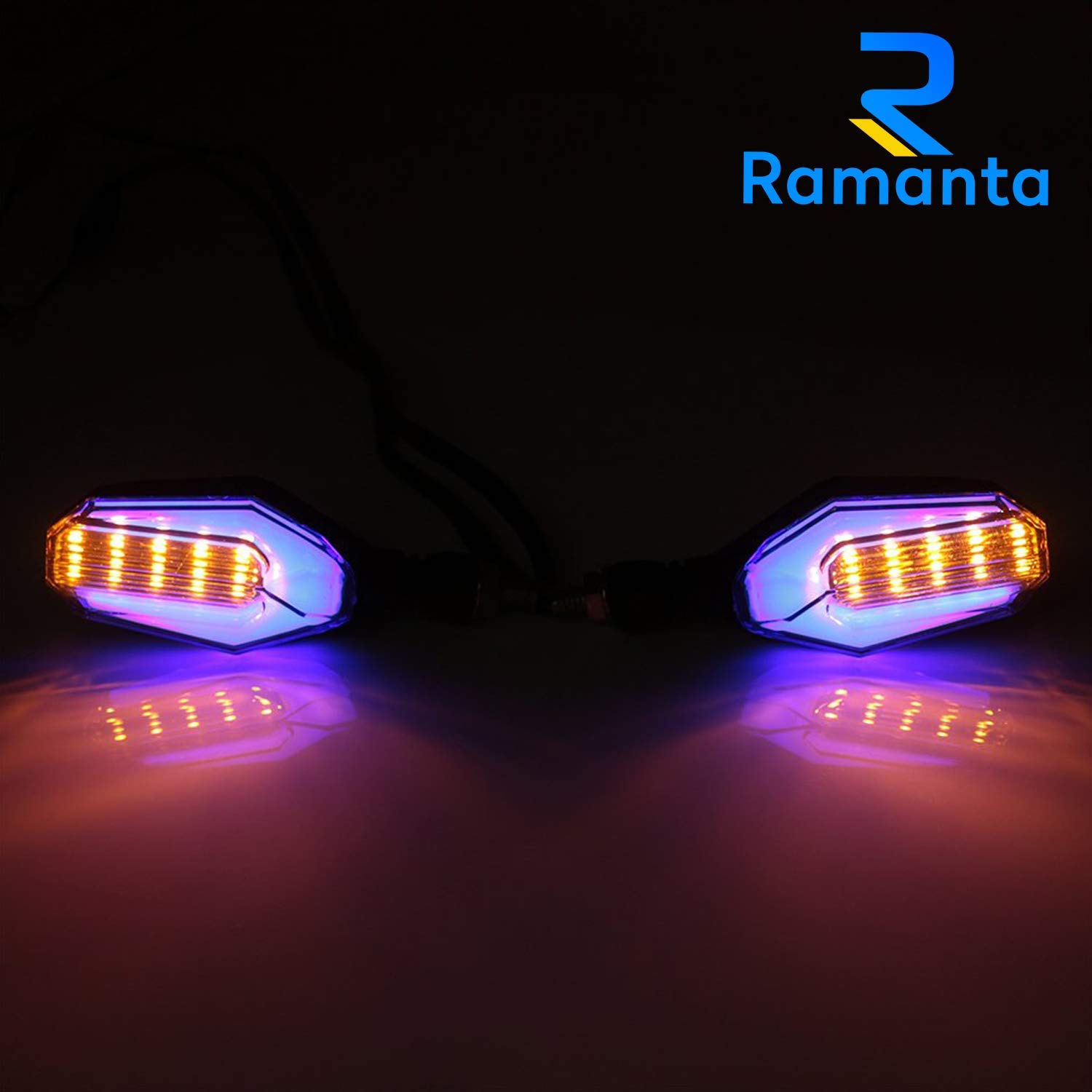 Buy Ramanta U Shaped 2 PCs Dual Color LED/DRL Daytime Running Lamp 12 V