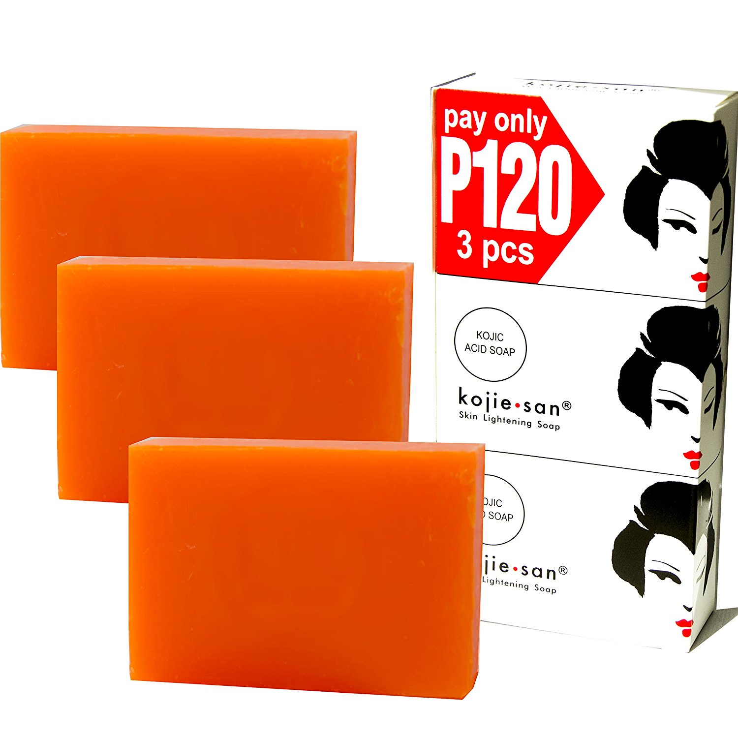 Buy Kojie San Soap 3 In 1 100G Each (Pack Of 3) Skin Whitening Soap ...