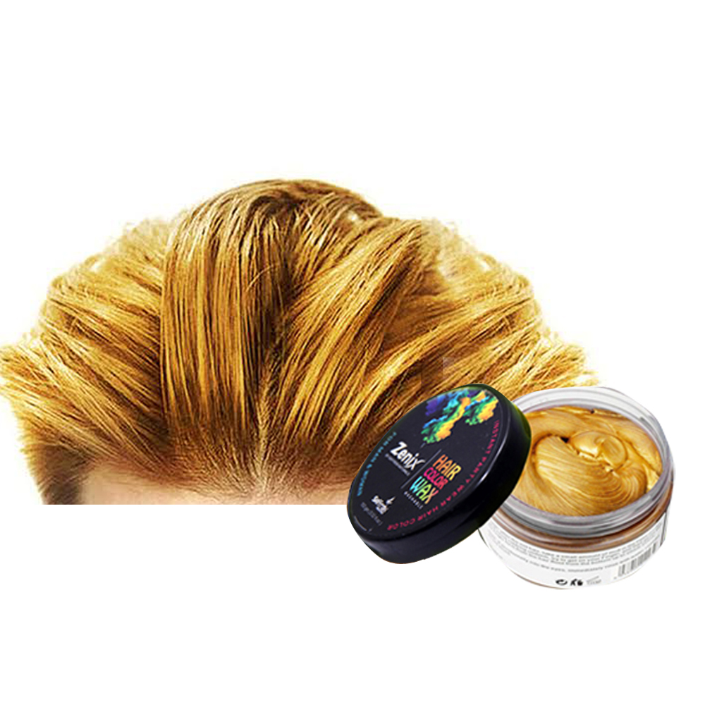 Buy Zenix Temporary Hair Color Wax (Pack Of 1, Gold) Online ₹249 from