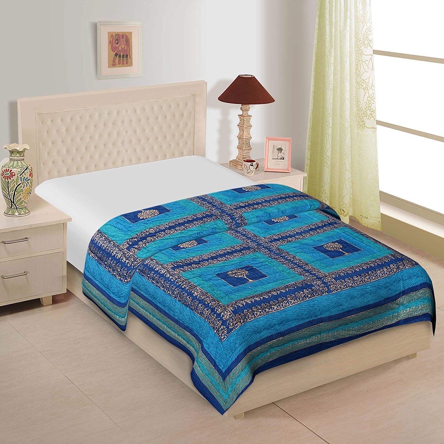 Buy Jaipuri Razai Double Bed Cotton Jaipuri Razai Light Weight With