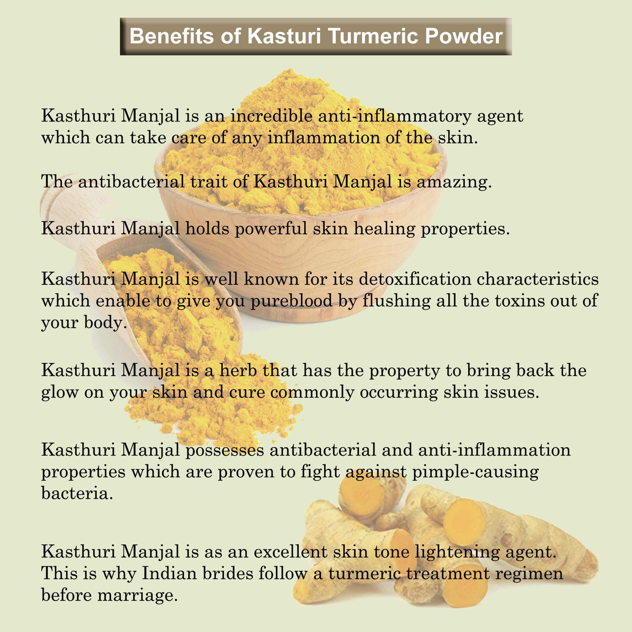 Buy Synaa Kasturi Manjal Turmeric Powder For Face Body Online ₹159