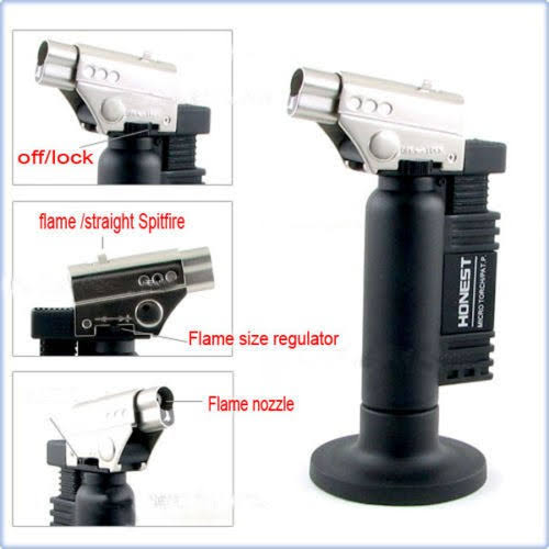 Buy Honest 500 Jet Pocket Hand Butane Blow Torch Hot Jet Flame Lighter