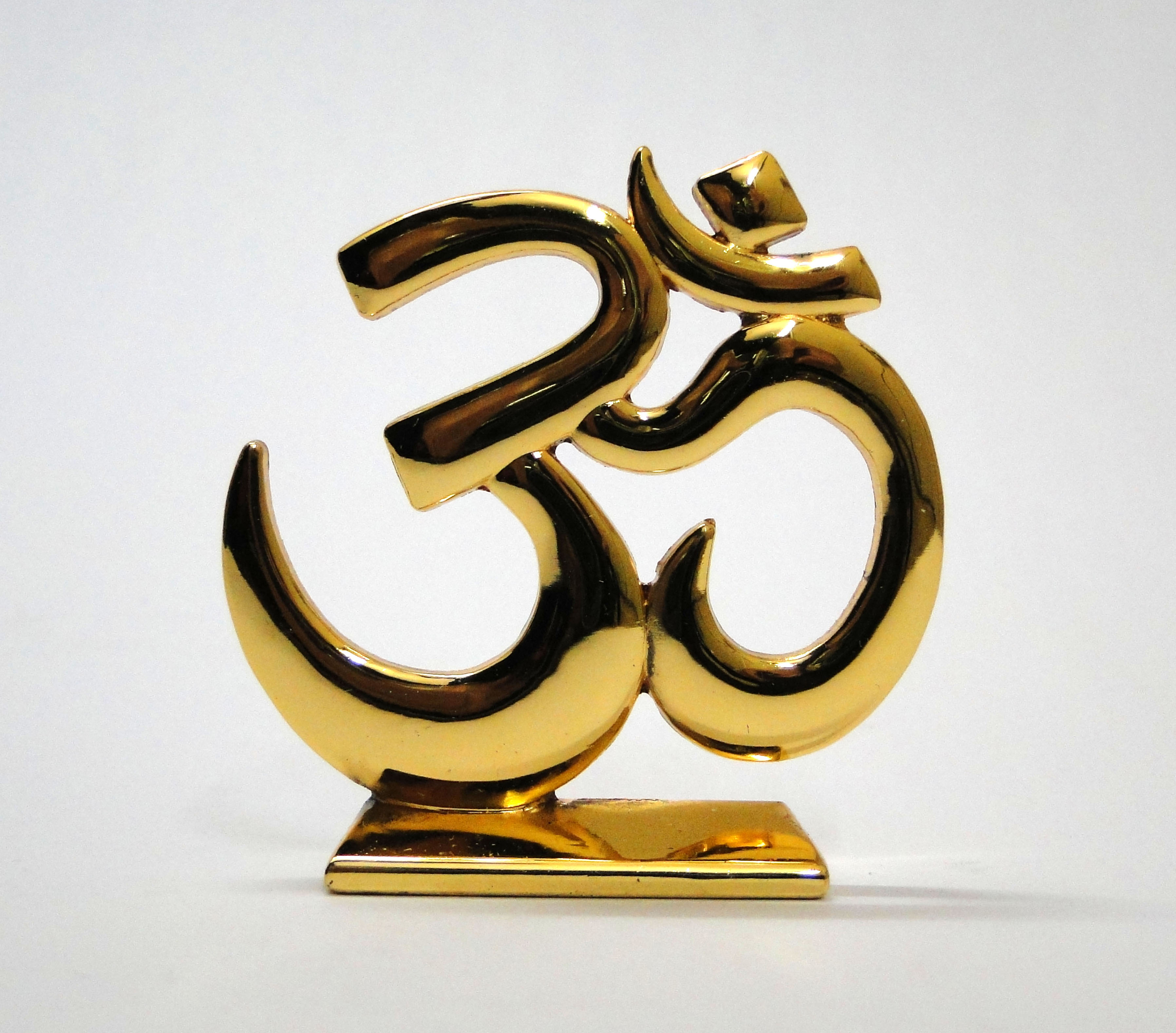 Buy Gold Bourne Hindu Relegious Om/Aum Golden Dashboard Divinity / For