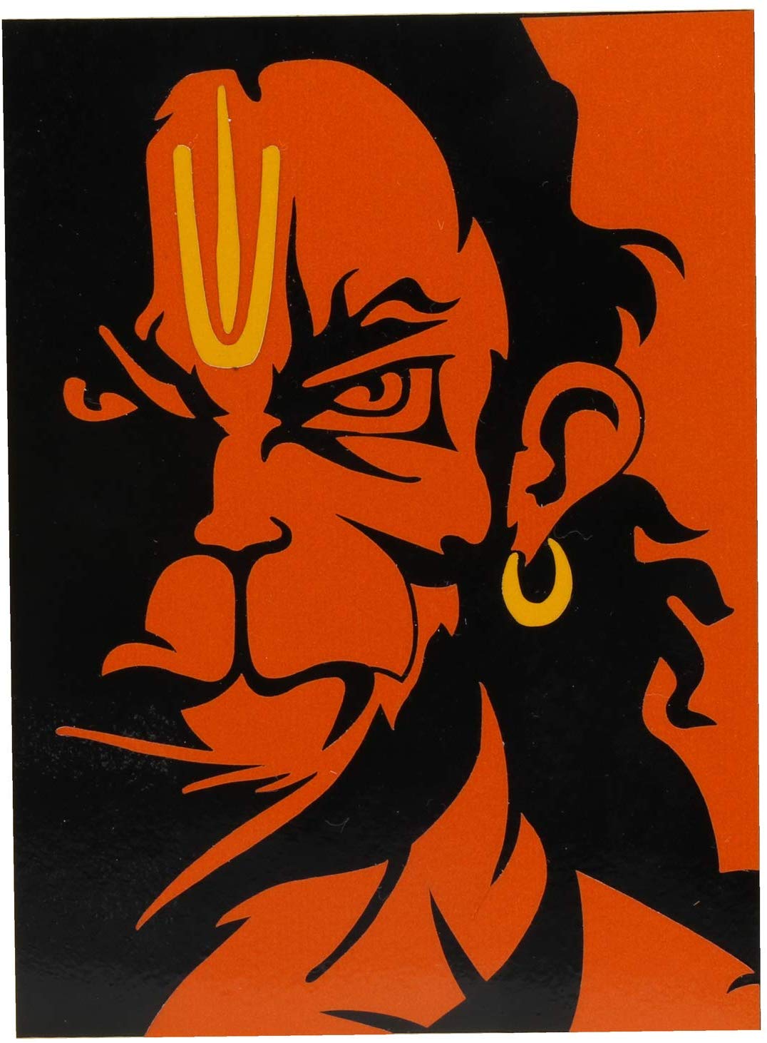 Buy Hanuman Ji Waterproof Car Bike Decal Sticker(5 X 4 Inch)(Set Of 2 ...