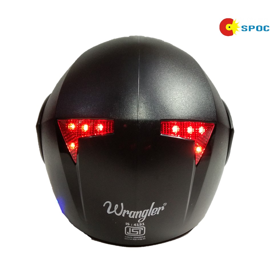 Buy Bluetooth Helmet With Call And Music Function, Blinking Back Lights
