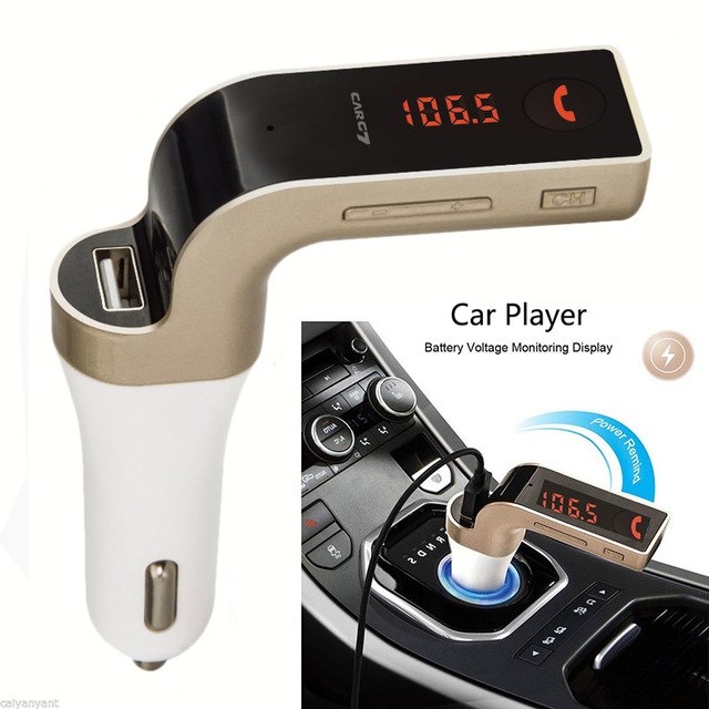 Buy CARG7 LCD Bluetooth Car Charger FM Kit MP3 Transmitter USB