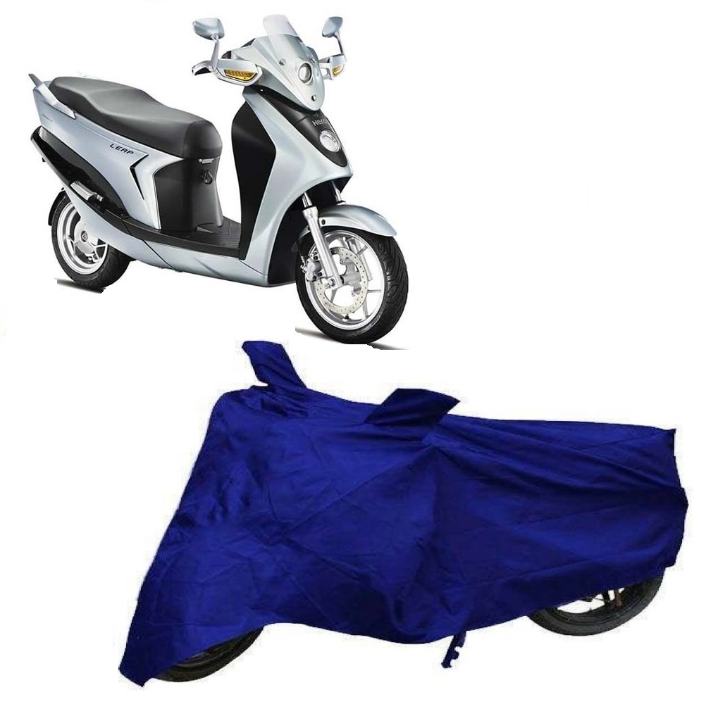 Buy De Autocare Blue Matty Two Wheeler Scooty Body Cover For Hero Leap ...