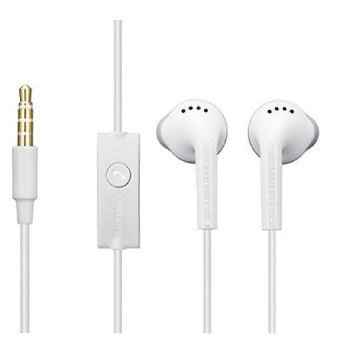 Basic Wired Earphones With Mic Compatible For Samsung Ys White