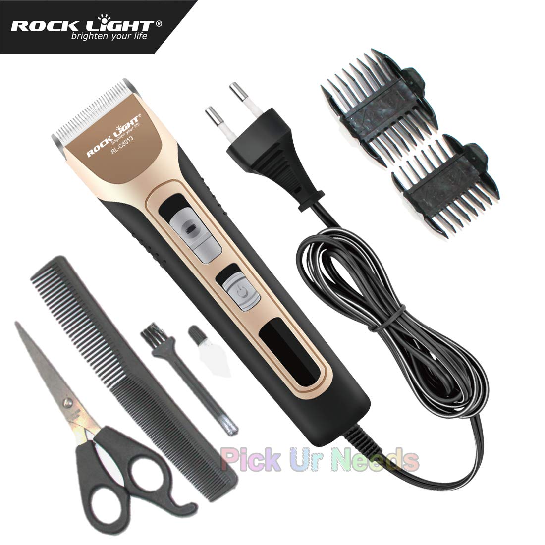Rock Light Professional Hair Clipper Beard Electric Razor Electric Hair Trimmer Powerful Hair Shaving Corded Machine