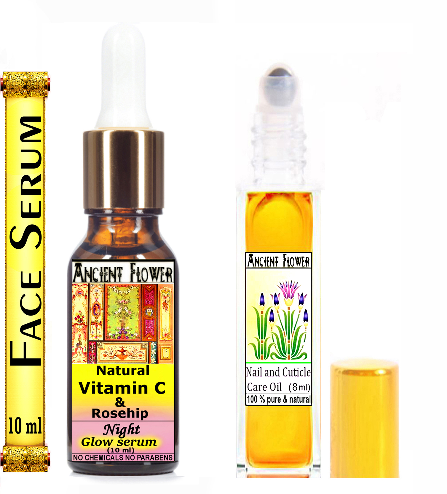 Buy Ancient Flower Natural Vitamin C and Rosehip Night Glow Serum