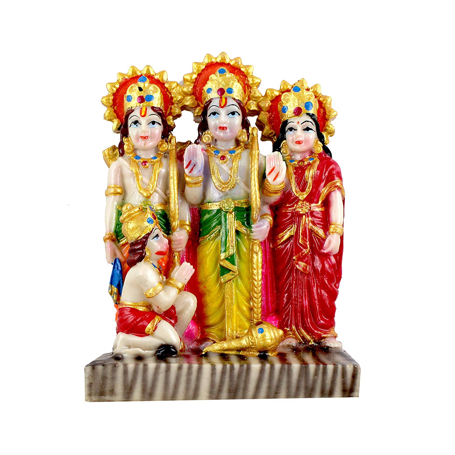 Buy Kartik Ram Darbar (Rama,Sita,Laxman,Hanuman) Murti Idol Statue