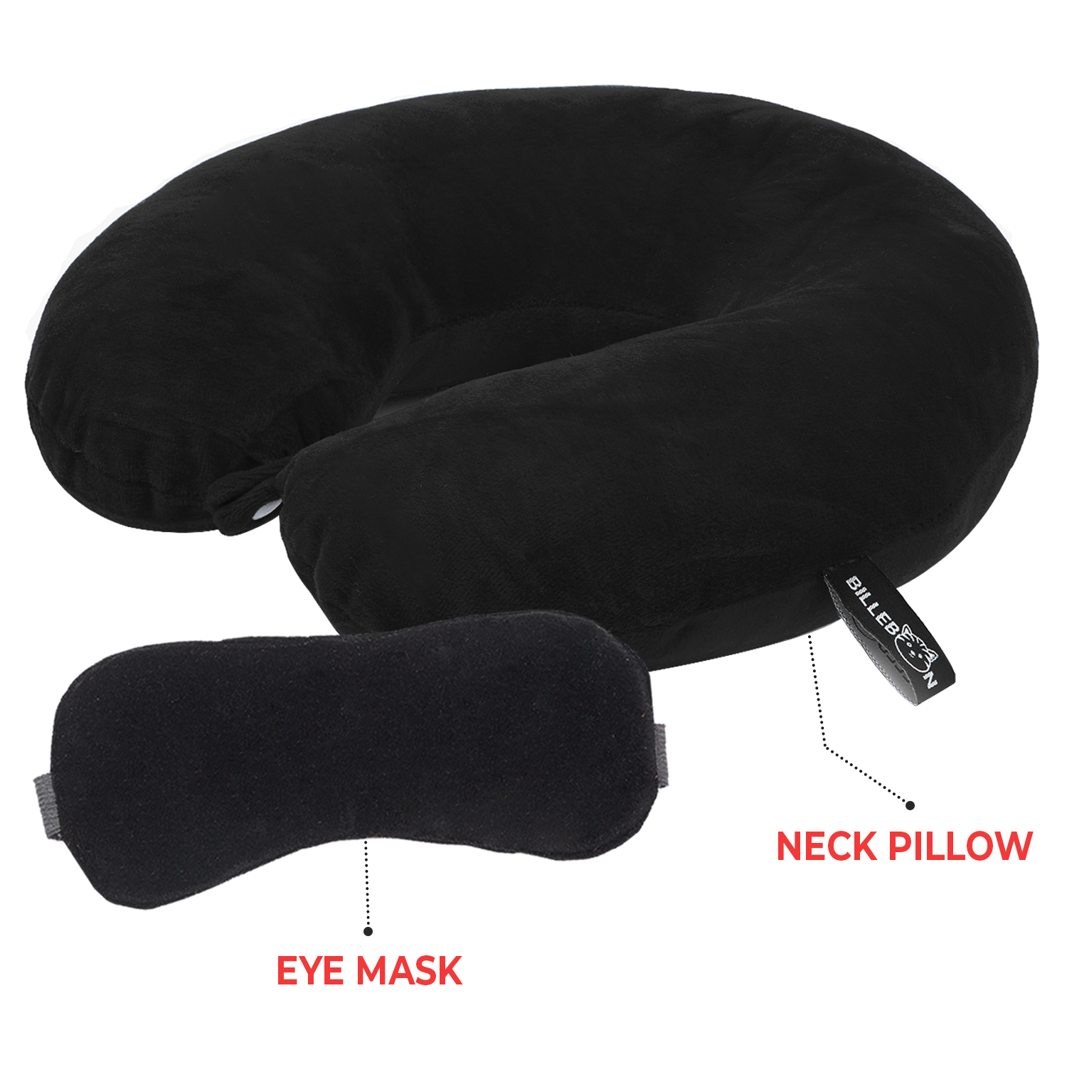 Buy Billebon Neck Pillow Eye Mask Combo Airline Travel Neck Pillow