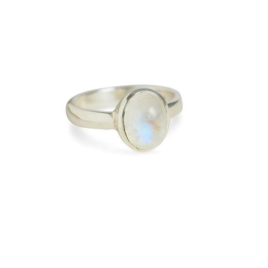 Buy Moonstone Ring with Natural 5.5 Ratti Moonstone Astrological Lab ...