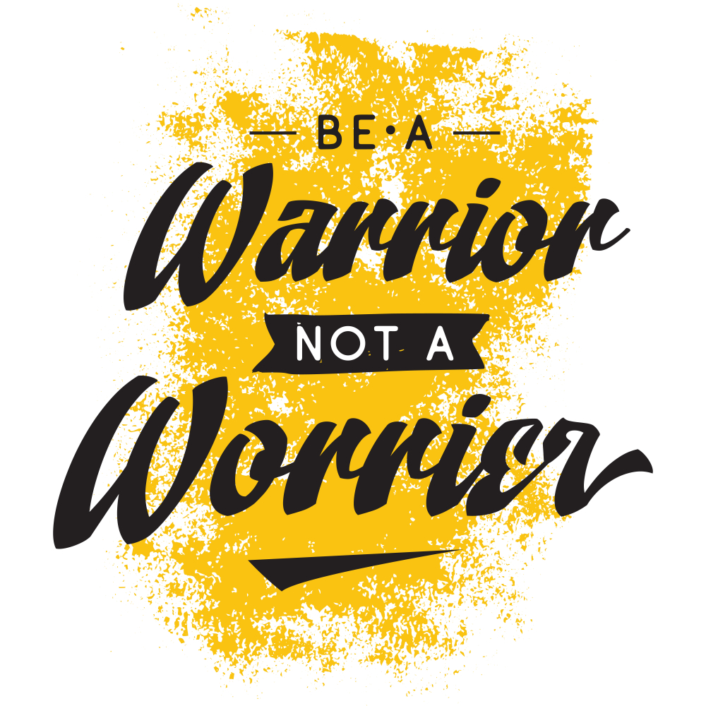 Buy be a warrior not a worrior premium motivational and inspirational ...