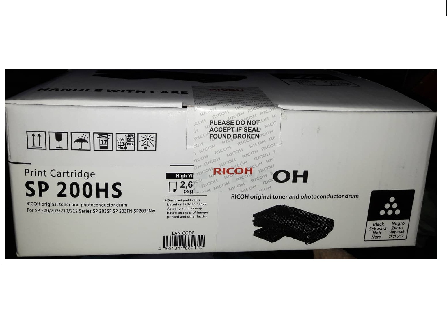 Buy Ricoh SP-200 Toner Cartridge, Black Online @ ₹2295 from ShopClues