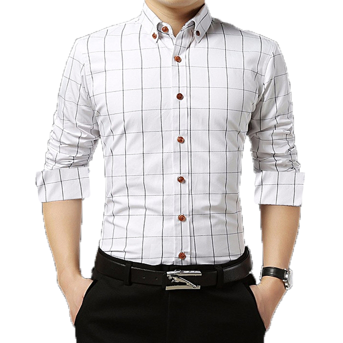 Gladiator Products Checkered Shirt In White For Men
