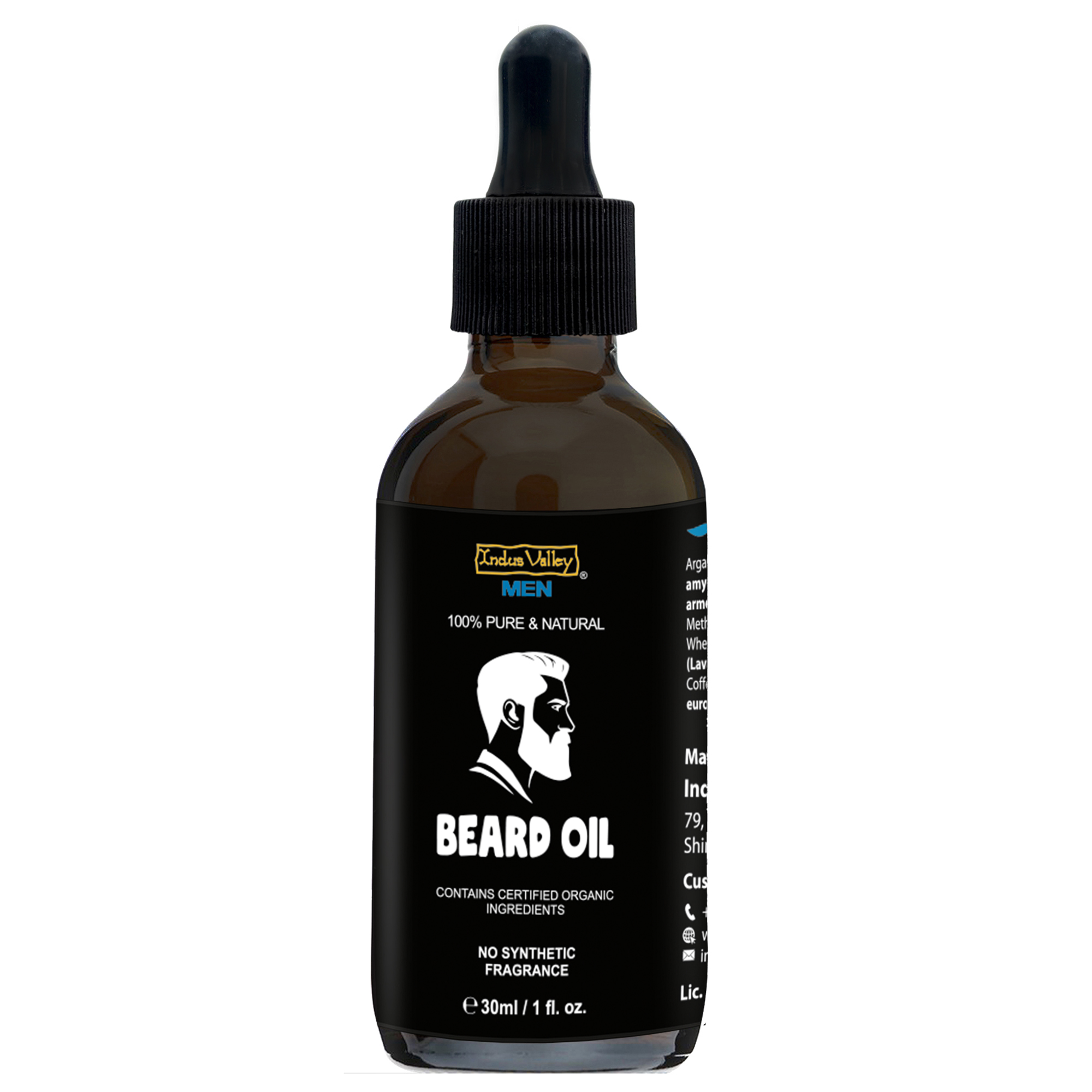 Buy Indus Valley Beard And Mooch Growth Oil 30 ML Online ₹269 from